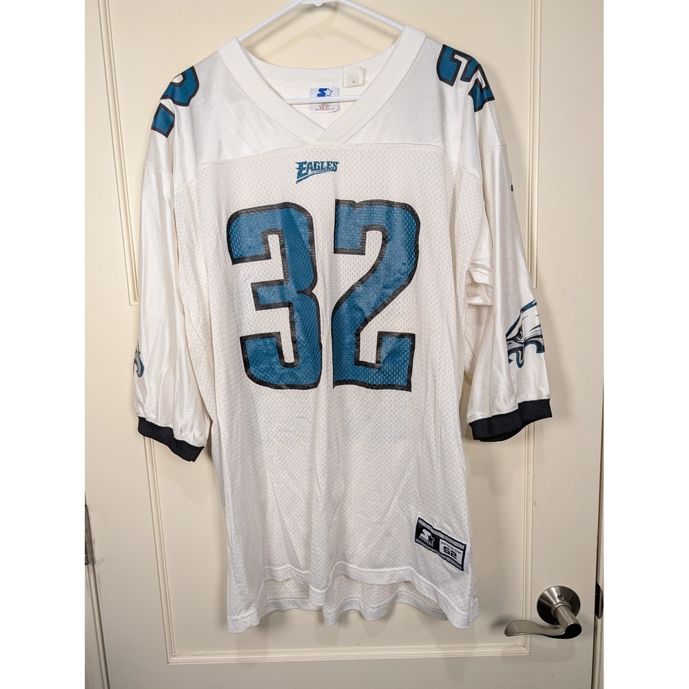 Vintage Starter Philadelphia Eagles Ricky Watters 32 Jersey Mens XL White Mesh